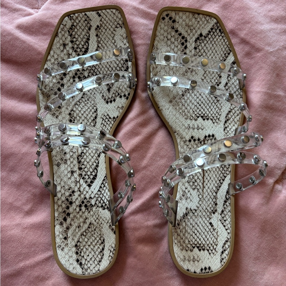 Dolce Vita Izabel Crystal Vinyl Studded Sandals